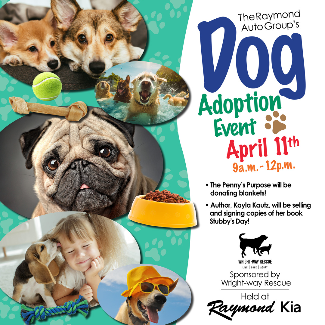 Join us at our Dog Adoption Event on April 11th!